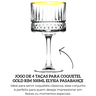 46692 jogo de 4 tacas para coquetel gold rim 500ml elysia pasabahce descr