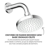 b5026c7crb chuveiro de parede redondo 12cm basic cromado celite descr