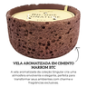 aq0028 vela aromatizada em cimento marrom btc descr