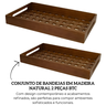 fm0278 conjunto de bandejas em madeira natural 2 pecas btc descr