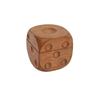 fm0321 peca decorativa pote dado em madeira natural 12cm btc