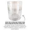 gi5015 jogo de 6 copos em vidro com detalhes em filetes 410ml btc descr