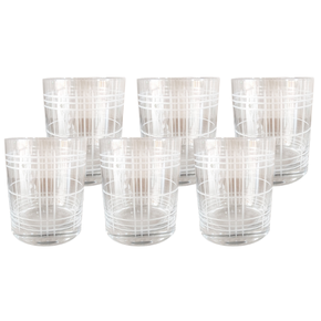 gi5015 jogo de 6 copos em vidro com detalhes em filetes 410ml btc