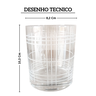 gi5015 jogo de 6 copos em vidro com detalhes em filetes 410ml btc desenho
