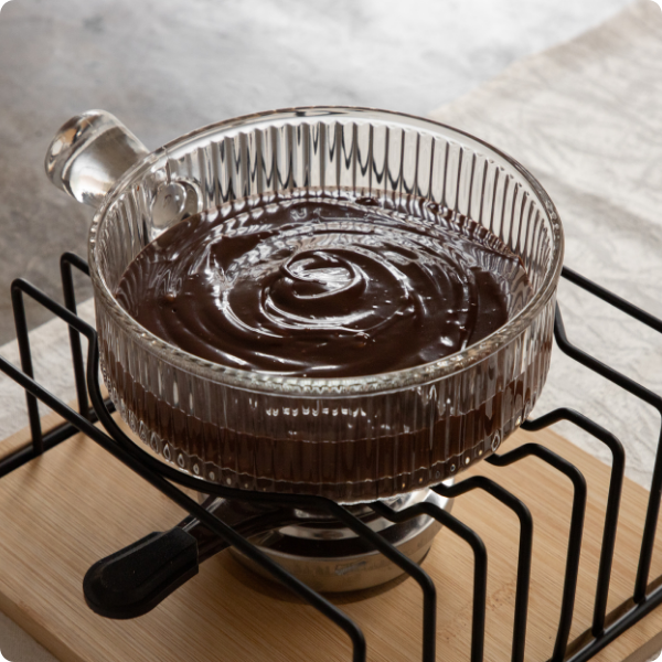 ho2001 conjunto para fondue em vidro e bambu btc ambiental