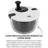 6499 lava e seca salada em acrilico 4 8 litros weck descr