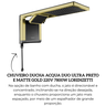 7510168 chuveiro ducha acqua duo ultra preto e matte gold 220v 7800w lorenzetti descr