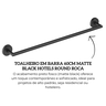a817574c40 toalheiro em barra 60cm matte black hotels round roca descr