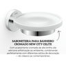 b5009e7cr0 saboneteira para banheiro cromado new city celite descr