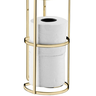 1609dd suporte para papel higienico de chao parede dourado perfezione future debaixo