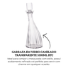 jl0108 garrafa em vidro canelado transparente 1000ml btc descr
