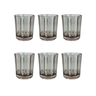 rjw0014 conjunto de 6 copos em acrilico cinza 10 5cm btc
