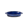 un0023 conjunto de 2 travessas em ceramica azul oval btc trav