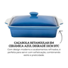 un0061 cacarola retangular em ceramica azul degrade 33cm btc descr