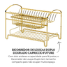 1522dd escorredor de loucas duplo dourado capriccio future descr