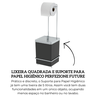 1632ptc lixeira quadrada e suporte para papel higienico cromadopreto perfezione future descr