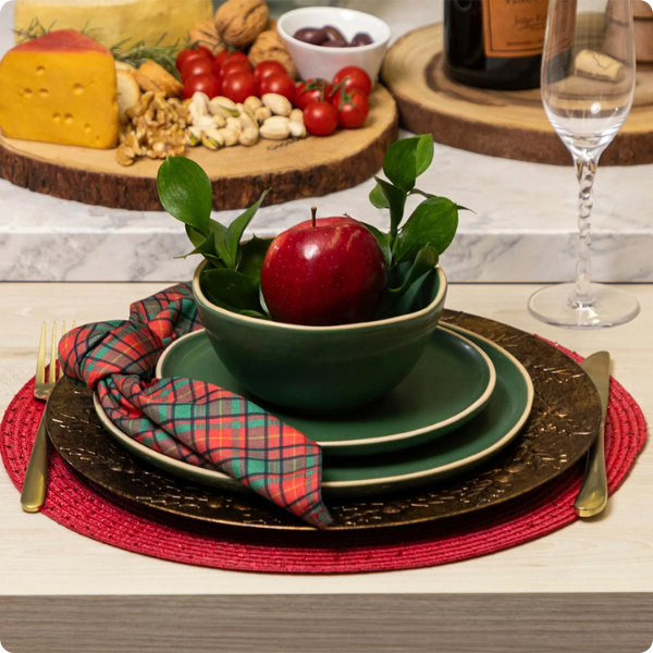 208205 jogo americano redondo avulso greta vermelho 38cm copa cia ambiental 3