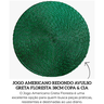 208208 jogo americano redondo avulso greta floresta 38cm copa cia descr