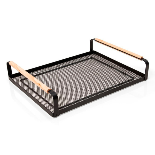 309428 bandeja rack grande preto 40 x 30 7 cm copa cia