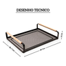 309428 bandeja rack grande preto 40 x 30 7 cm copa cia desenho