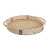 bandeja de rattan 30x30 bege btc nk0180 2