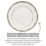 310937 prato de sobremesa aquarelle em ceramica filetad ouro olive copa cia descr