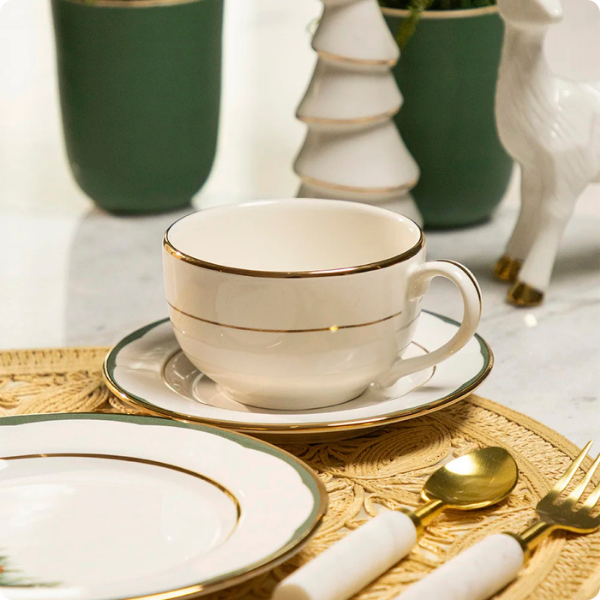 310938 xicara com pires aquarelle em ceramica filetado ouro olive copa cia ambiental