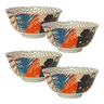 jogo de 4 bowls em ceramica mini floral btc hp0026 2