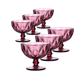 jogo tacas para sobremesa marsala 6 pcs 12cm x 10 3cm 310 zf0060 3