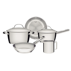 65660280 jogo de 5 panela em aco inox com fundo triplo tramontina allegra