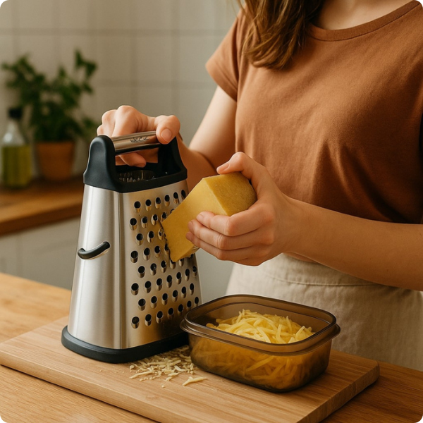 5772 ralador jumbo profissional inox 4 faces com recipiente weck ambiental 1