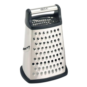 5772 ralador jumbo profissional inox 4 faces com recipiente weck