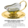go4054 molheira barbara 200ml com prato ouro 24k riva descr