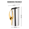 ig0662 jarra sava inox com detalhes em ouro 1 5l riva desenho