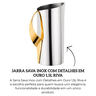 ig0662 jarra sava inox com detalhes em ouro 1 5l riva descr