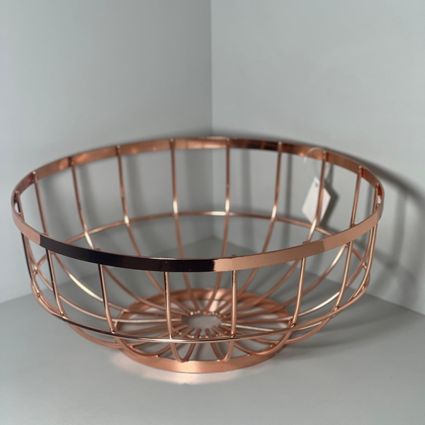 fruteira de metal rose gold zl0019