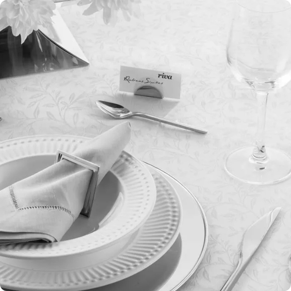 r00096 jogo de 6 marcadores de lugar em aco inox venezia riva ambiental