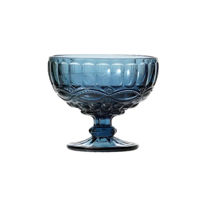 jogo de tacas para sobremesa azul 6 pcs 12cm x 10 3cm 310ml zf0118