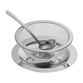 r01377 molheira com concha em aco inox 500ml milan riva