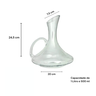 decanter para vinho em vidro sodocalcico 1 5l 20 5x24 5cm zf0206 2