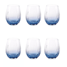 conjunto de copos transparente e azul 6 pcs jl0056 4