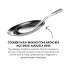 r04451 colher para molho com apoio em aco inox augusta riva descr