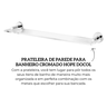 90007647006 prateleira de parede para banheiro cromado hope docol descr