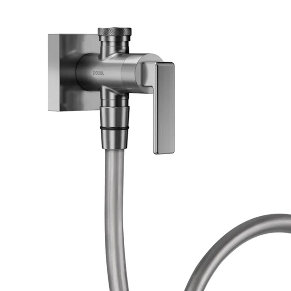 90008237070 ducha higienica com registro e derivacao grafite escovado docol stillo esquerda