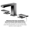 90009252048 misturador para banheiro grafite escovado new edge docol descr
