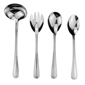 jogo 4 pecas para servir em aco inox fracalanza pear 26896 vl 4