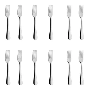 118525 jogo de 12 garfos para sobremesa 17cm salvador oxford