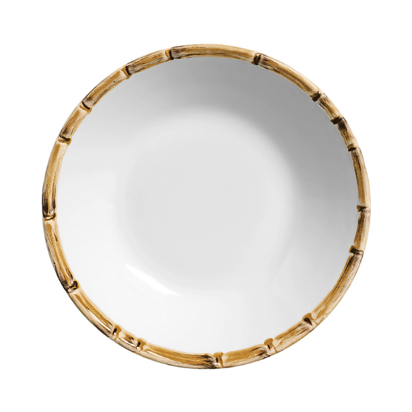 171 3132 conjunto de 6 pratos fundos em ceramica 24cm bambu scalla