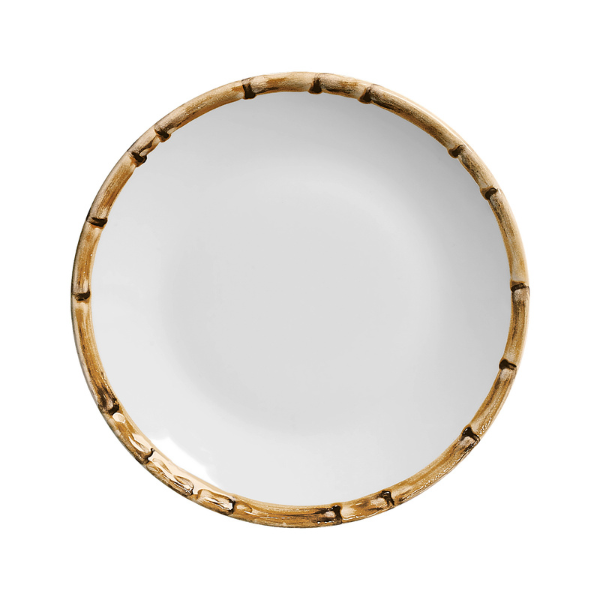 171 3133 conjunto de 6 pratos sobremesa em ceramica 20cm bambu scalla