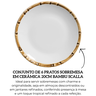 171 3133 conjunto de 6 pratos sobremesa em ceramica 20cm bambu scalla descr